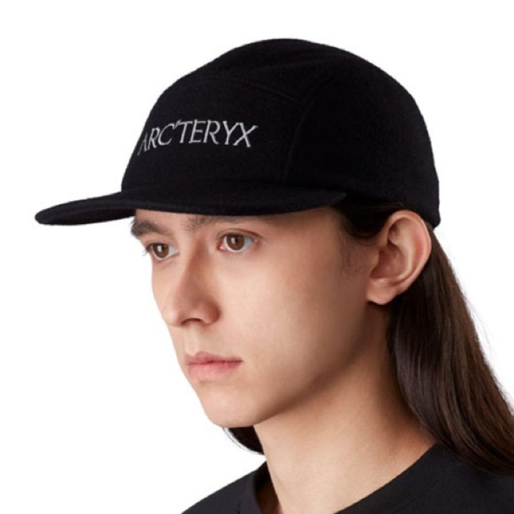 Arc'teryx 5 Panel Wool Hat Navy Blue Unisex Adults Adjustable SnapBack Cap - Picture 9 of 9
